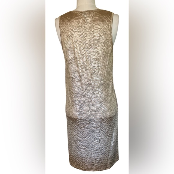 labworks XS Gold Tank Dress With Slit 100% Polyester - Picture 4 of 4